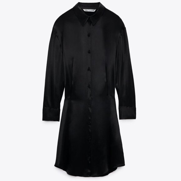 Zara Satin Effect Mini Dress - Picture 4 of 7